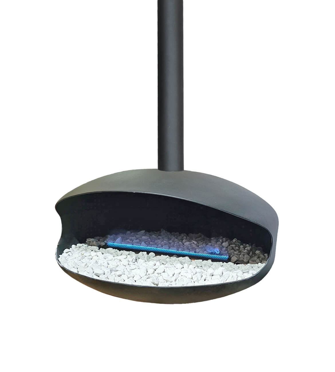 Chimenea Mini Ovni en espacio moderno - Diseño compacto bogotano