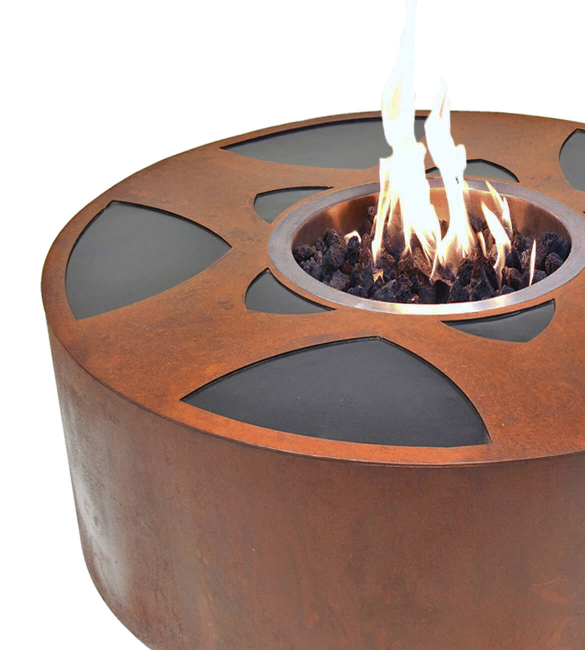 Chimenea Mesa Ancestral en espacio exterior - Diseño versátil bogotano