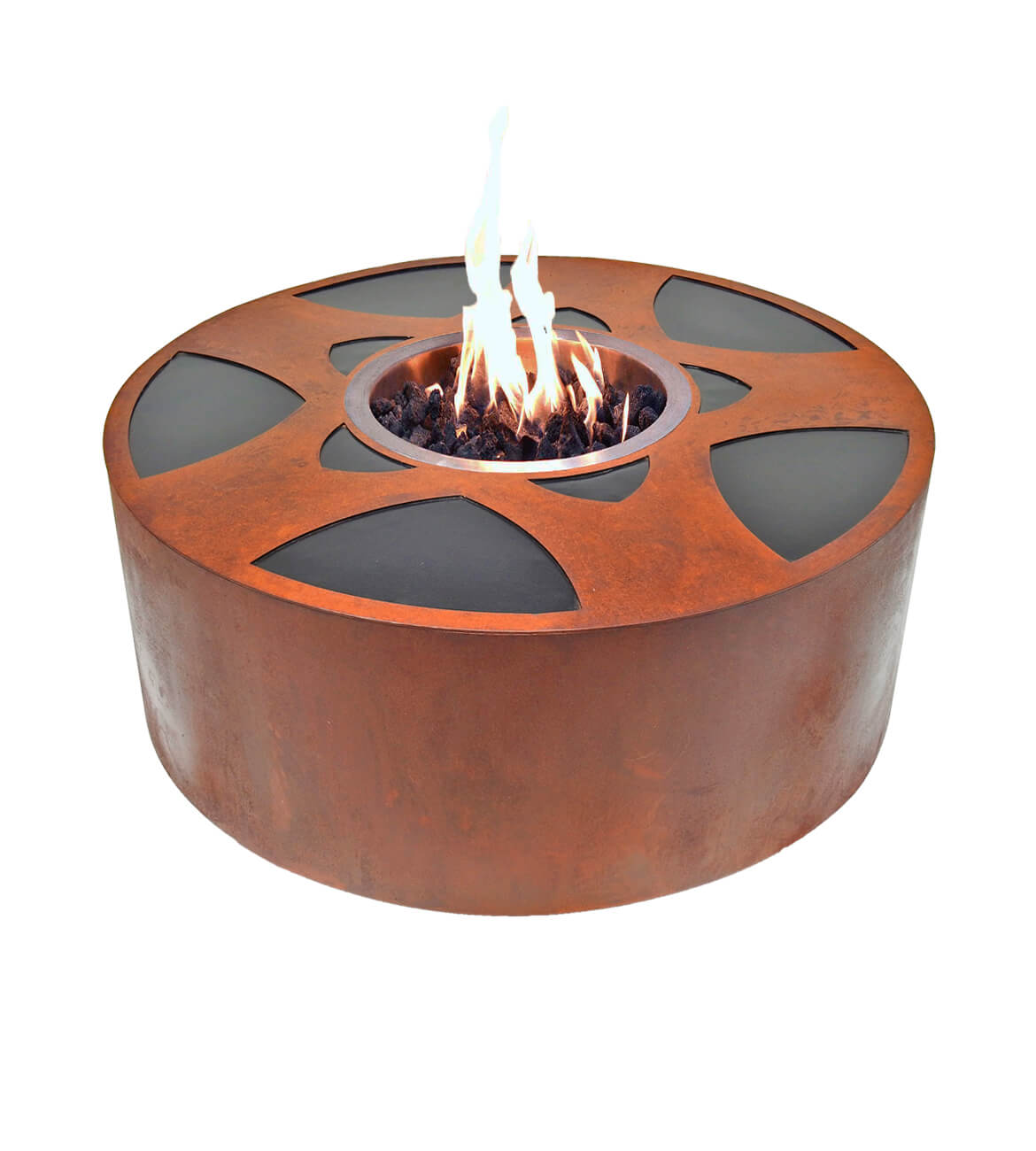 Chimenea Mesa Ancestral en espacio exterior - Diseño versátil bogotano