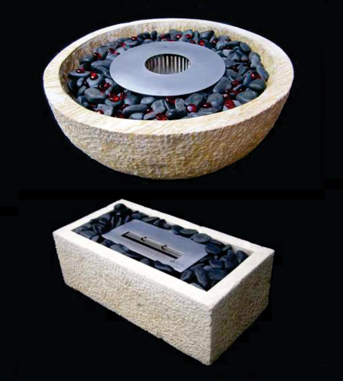 Chimenea Stone en espacio moderno - Diseño en piedra y minimalista bogotano