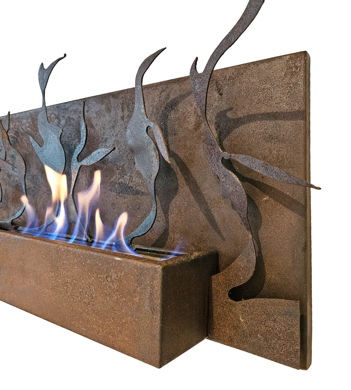 Chimenea Volare en sala contemporánea - Diseño artístico bogotano