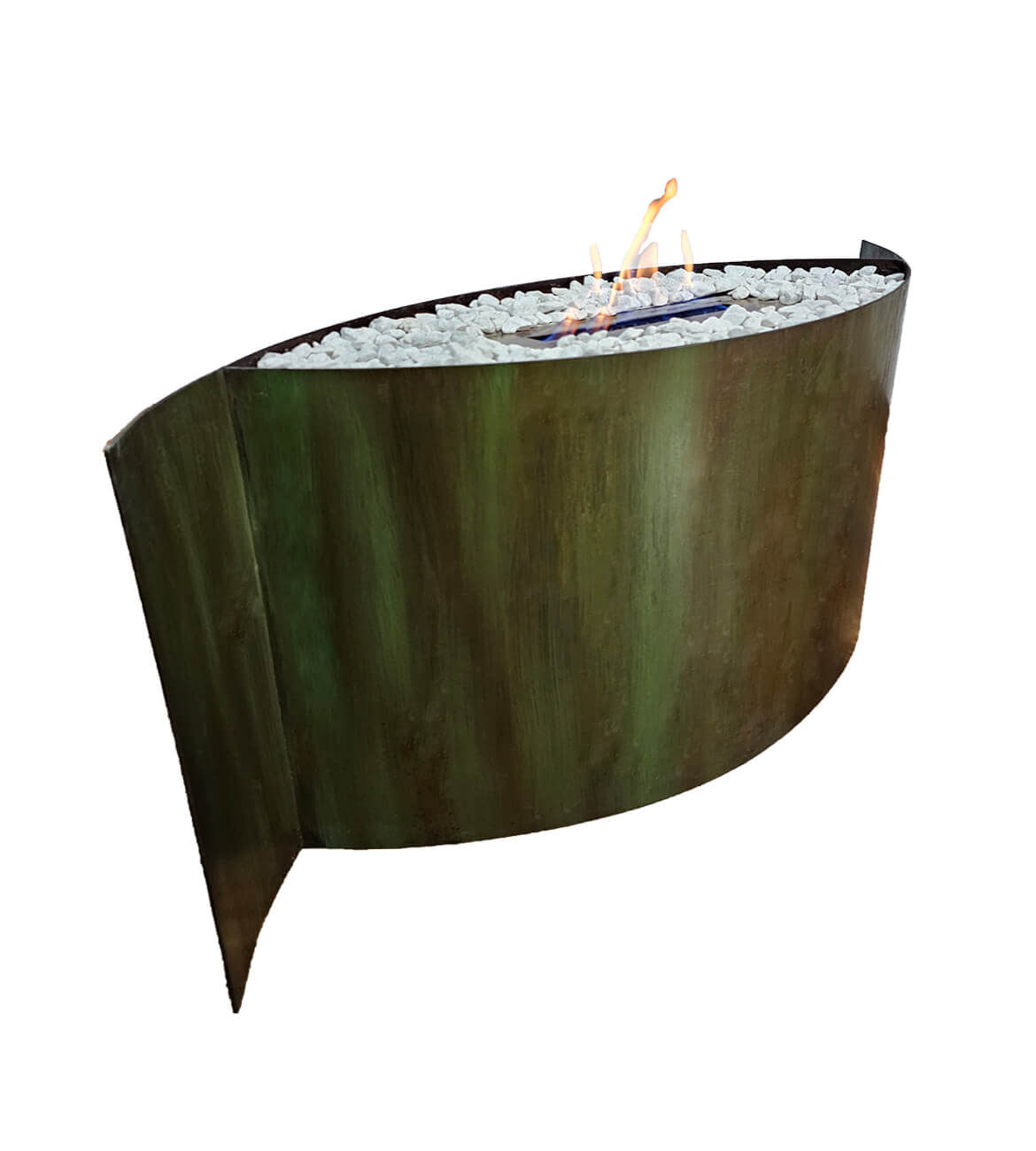 Chimenea Zenit en espacio moderno - Diseño ecológico y portátil bogotano